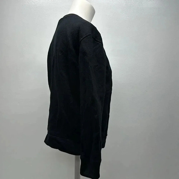 Maje Sweatshirt Crewneck Long Sleeve Turquoise Phoenix Tonnerre Black Size Small - Picture 4 of 8